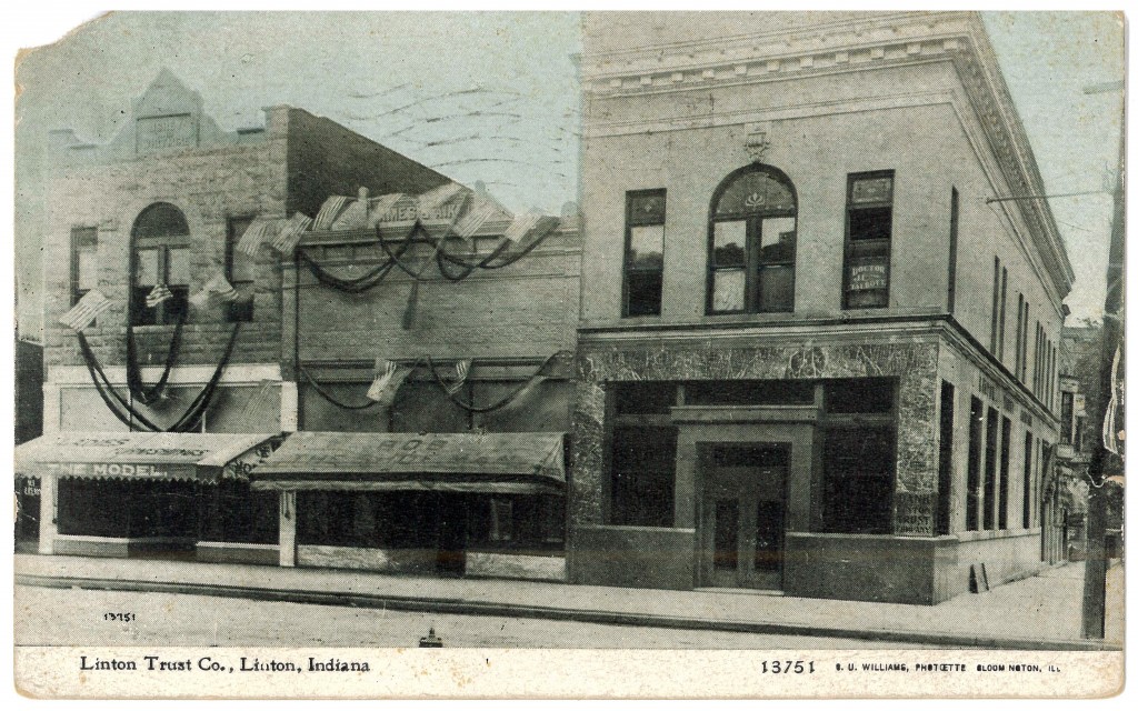 36 Linton Trust Company with flags