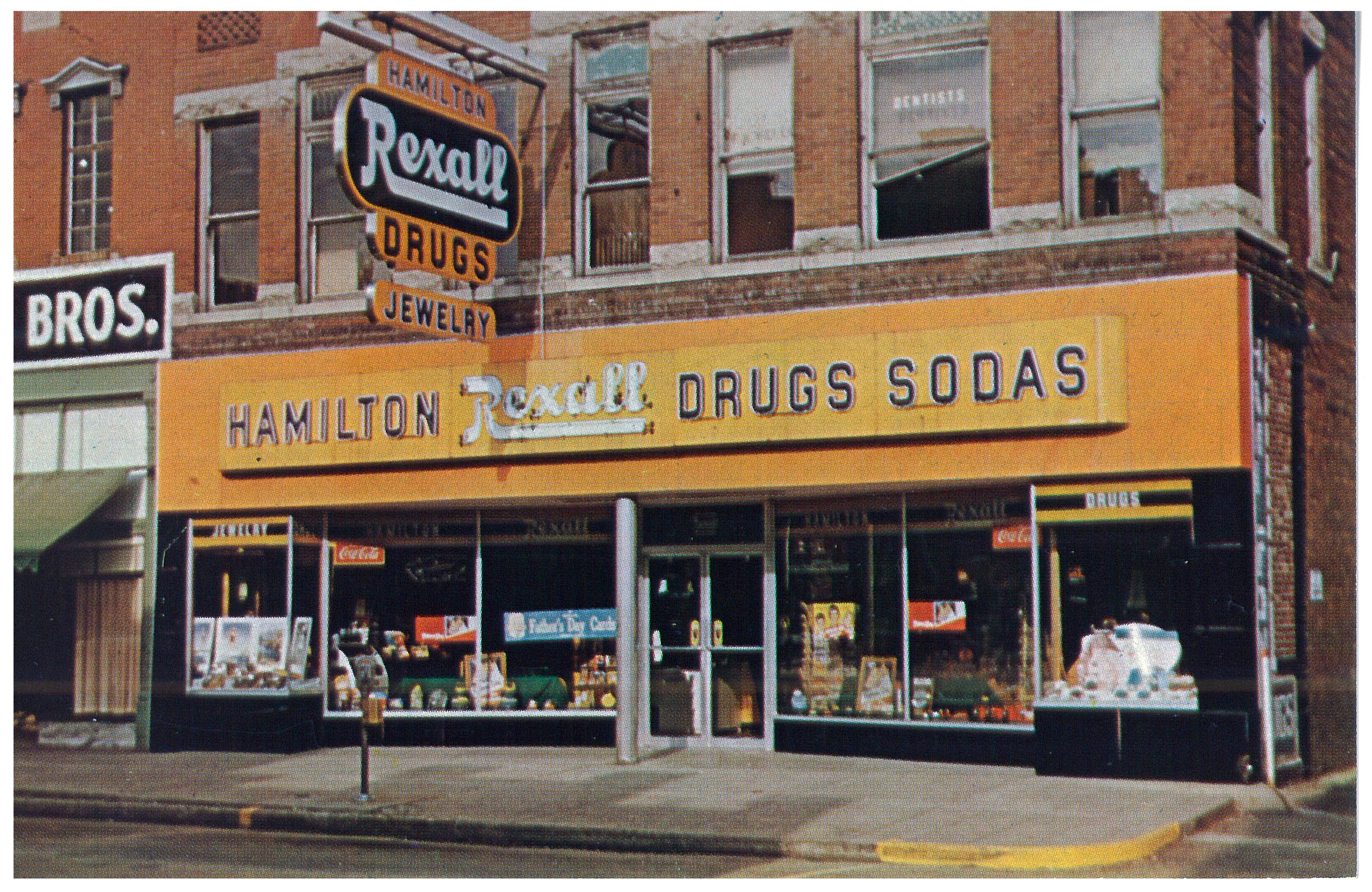 61 Hamilton Drug store Linton Public Library Repository